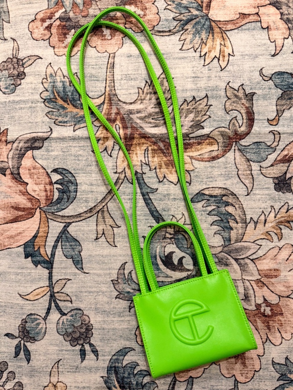 NEW! Mini Telfar Highlighter Green Tote Crossbody Bag